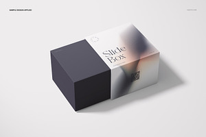 Slide Gift Box Mockup Set