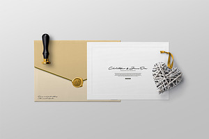 Invitation Mockup A4 Card Envelope