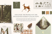 Enchanted Forest Watercolor Art, an Object Graphic by Julia Dreams (Thumbnail 2 of 12)