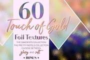 Touch of Gold Foil Textures, a Texture Graphic by U + Me Studio (Thumbnail 1 of 8)