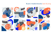 Collage me! Abstract modern bundle, a Pattern Graphic by lisa_kalev (Thumbnail 15 of 26)