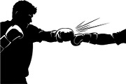 Boxing Fighter Silhouette Bundle, an Illustration by Designs_River (Thumbnail 7 of 31)