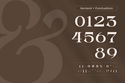 Aseno Modern - Ligatures Serif Font, a Serif Font by Nirmana Visual (Thumbnail 12 of 17)