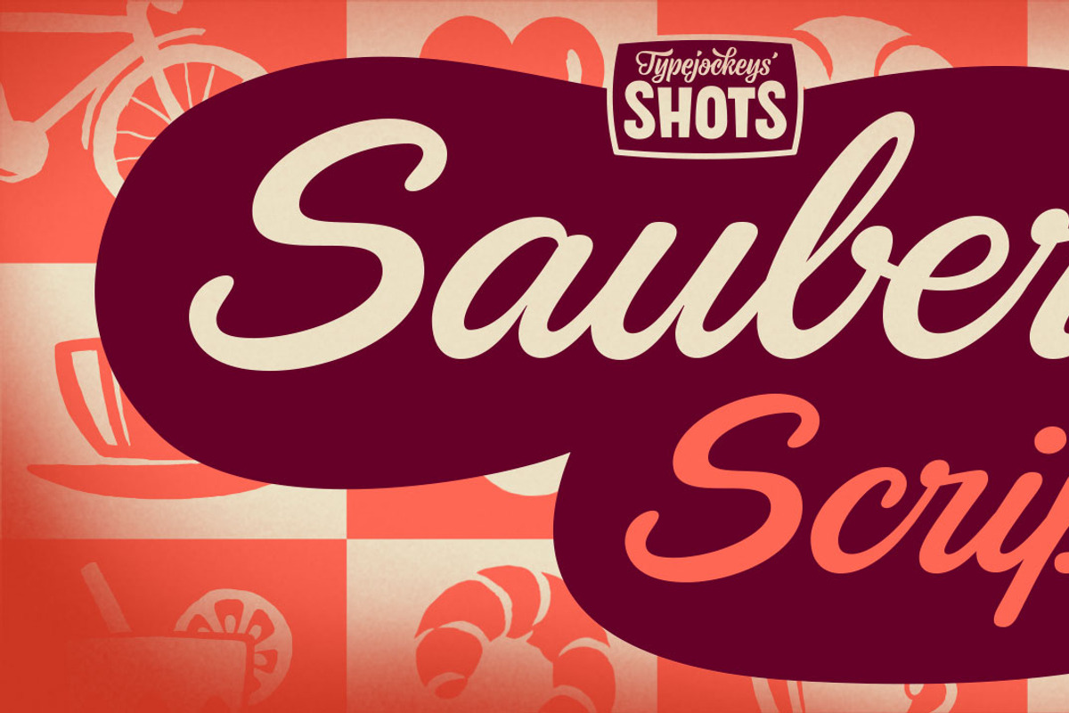 Sauber Script, a Script Font by Typejockeys (Photo 1 of 3)