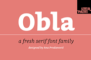 Obla, a Serif Font by LetterPalette