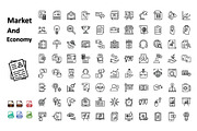 Market and Economy Icons, a Solid Icon by Vector Portal (Thumbnail 1 of 6)