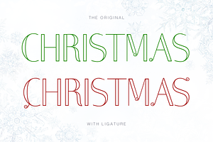 Merry Winter Christmas Display Font