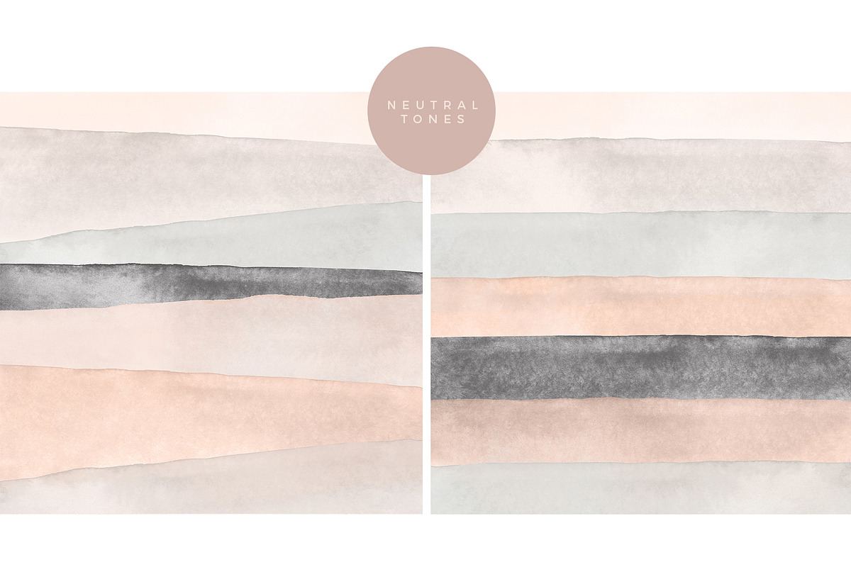 6 Watercolor Backgrounds-Stripes, a Texture Graphic by Basia Stryjecka (Photo 2 of 8)