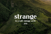 Strange - Soft Serif, a Serif Font by Mikhail Kitsune (Thumbnail 2 of 11)