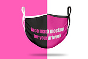 Face mask mockup new, a Mask Mockup by Radmila (Thumbnail 2 of 4)