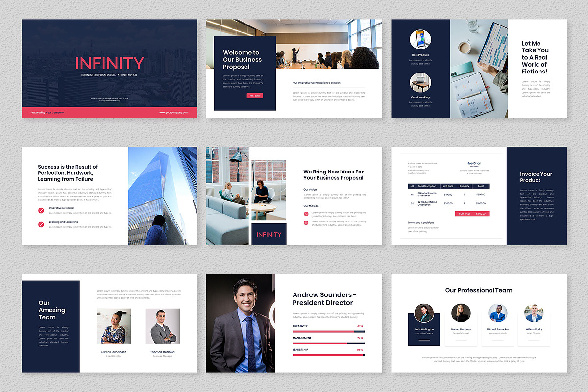 Infinity Business Proposal PPTX, a Presentation Template by Premast (Photo 2 of 4)
