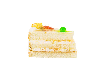 A piece of cake on a white backgroun, a Food & Drink Photo by AlexBush