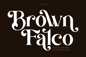 Brown Falco Classy Serif Font