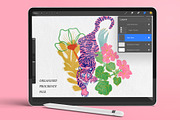Procreate Summer Watercolor Brushes, a Brush Add-On by Neon Wild (Thumbnail 8 of 13)