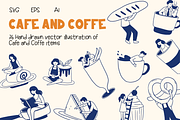 Cafe and Coffe | Vector Illustration, an Object Illustration by Berdansabersama (Thumbnail 1 of 8)