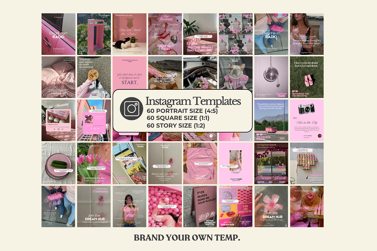 Podcast Instagram Template, a Templates & Theme by BYOTstudios (Photo 3 of 11)
