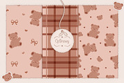 Cute Lovely Bear Seamless Pattern, an Animal Illustration by CpSnowy (Thumbnail 1 of 3)