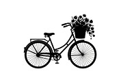 Flower Bicycle Silhouette Bundle, an Illustration by Gaye Art (Thumbnail 16 of 31)