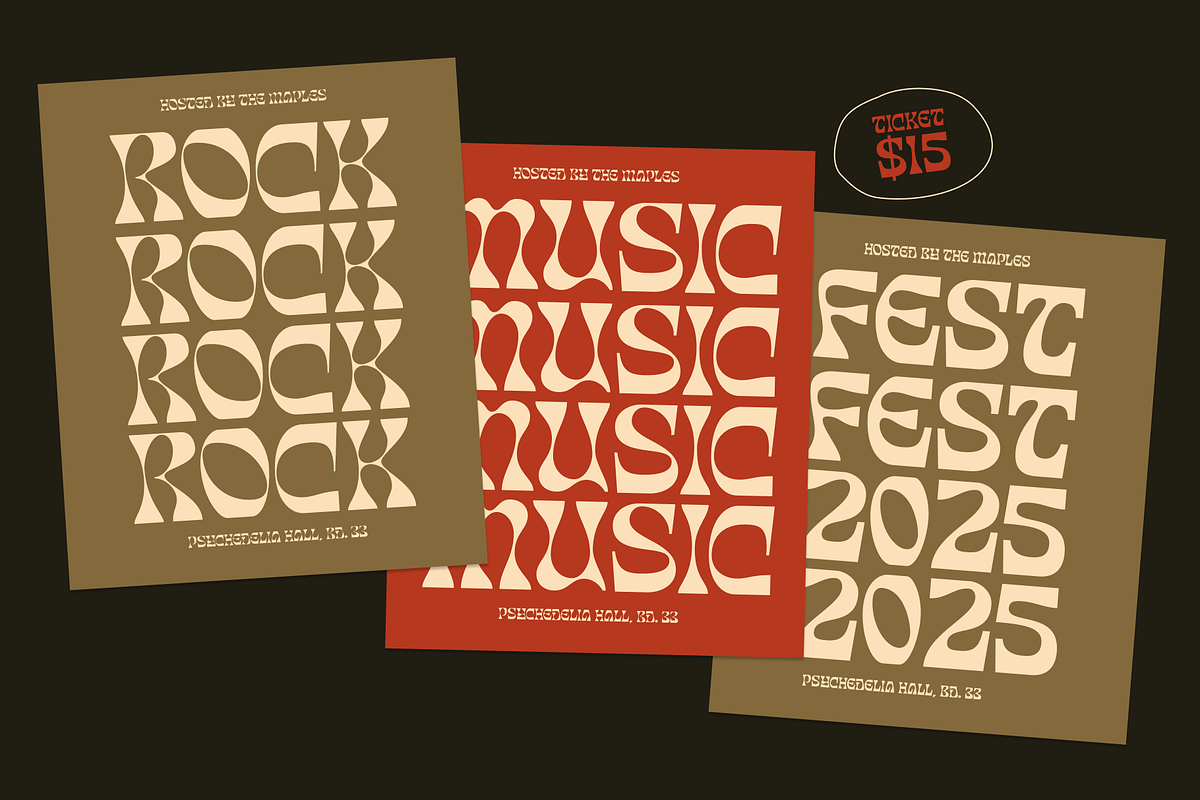 Degres - Psychedelic Display Family, a Serif Font by Holyline Design (Photo 8 of 14)