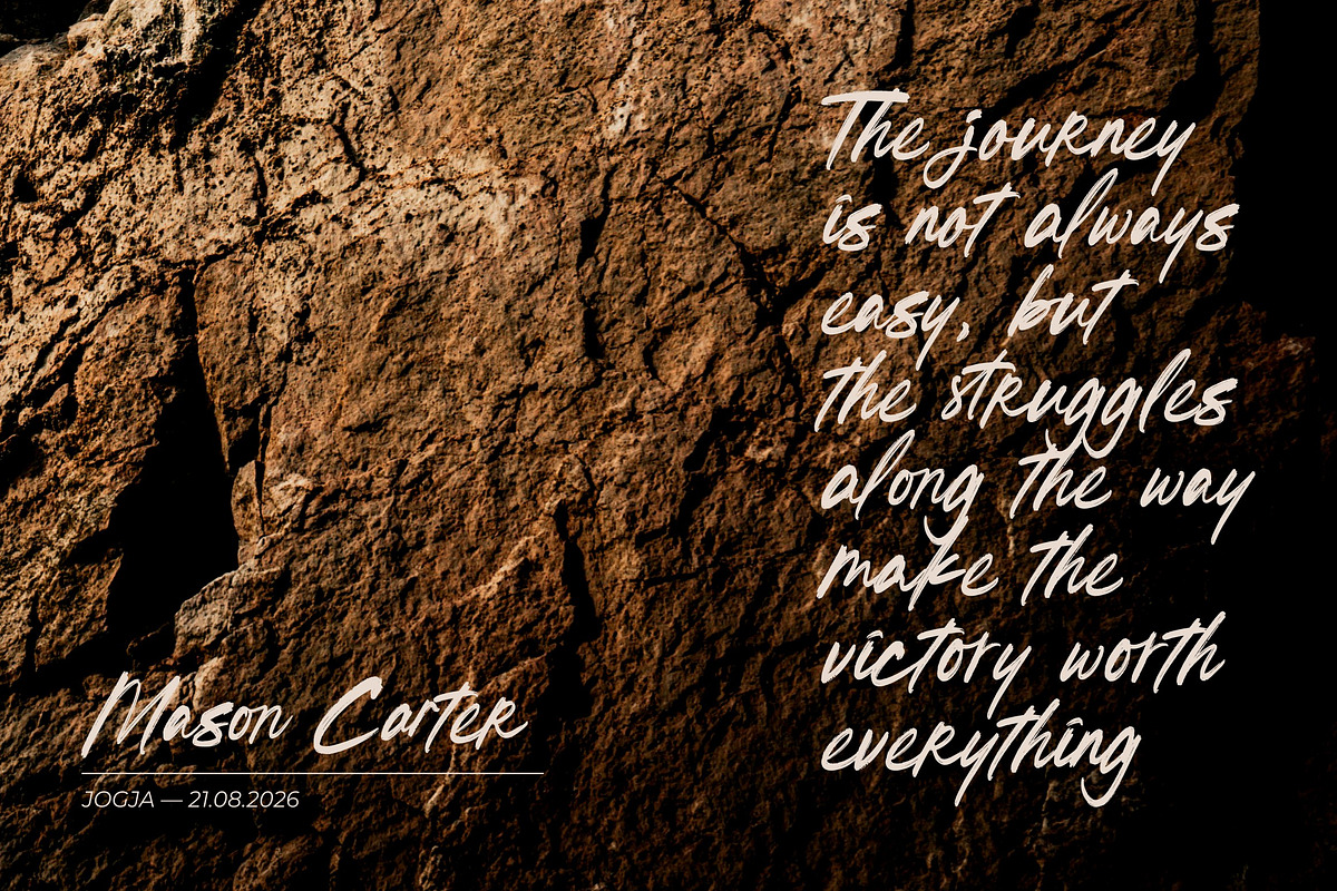 Copperhide - Brush Font, a Handwritten Font by ErgibiStudio (Photo 6 of 10)