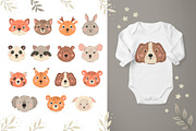 Animal babies cute illustrations, an Animal Illustration by OxanaTally (Thumbnail 8 of 13)