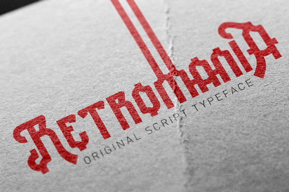 Retromania font. preview 6