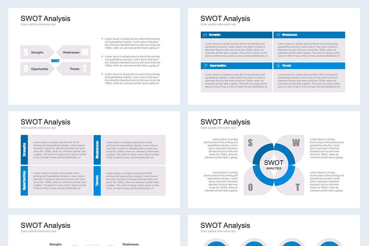 SWOT Analysis Google Slides Template, a Marketing Template by HiSlide.io