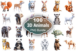 3D Animal Png, an Illustration by Forhadx5