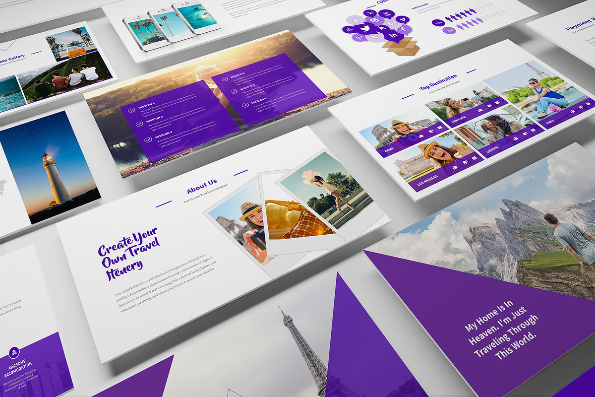 Travel Agency Keynote Template, a Presentation Template by Incools Stokie (Photo 6 of 10)