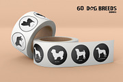60 Dog Breeds Illustration Bundle, a Texture Illustration by SmartDesigns (Thumbnail 2 of 8)