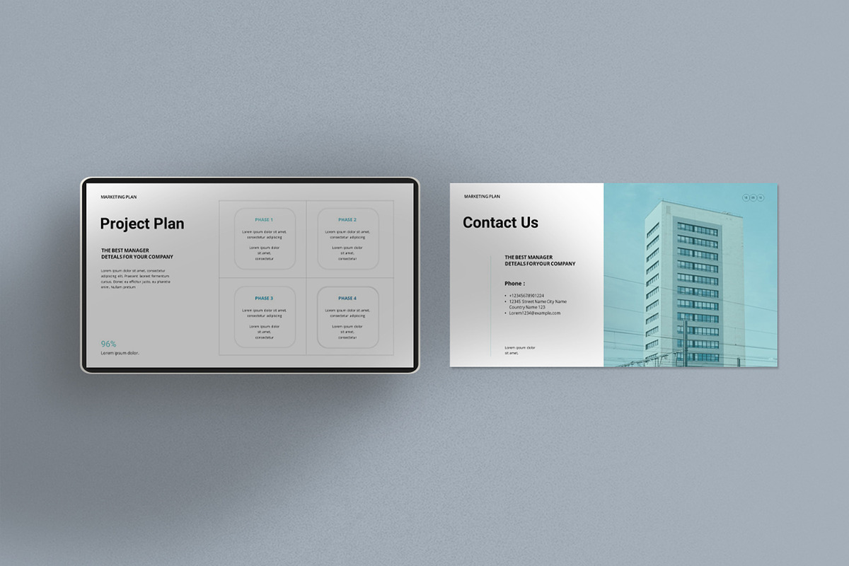 Marketing Plan Presentation Template, a Presentation Template by Dream-Lab (Photo 7 of 7)