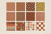 Retro Autumn Seamless Patterns, a Pattern Graphic by Checks & Dots (Thumbnail 4 of 10)