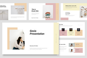 Gesio : Business Kit Google Slides, a Presentation Template by Punkl Camp