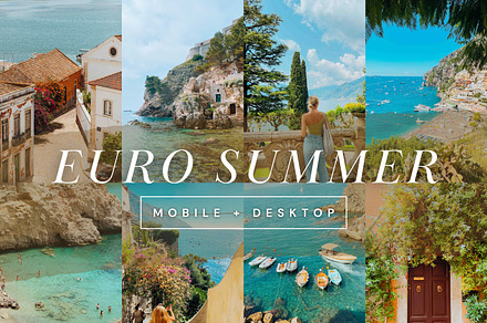 15 Euro Summer Lightroom Presets, a Preset Add-On by TheWayfarerShoppe