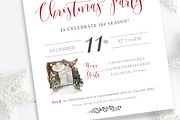 Christmas Party Invitation Template, a Stationery Template by By Stephanie Design (Thumbnail 2 of 3)