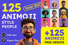 125 Animoji Style Avatars by  in Icons