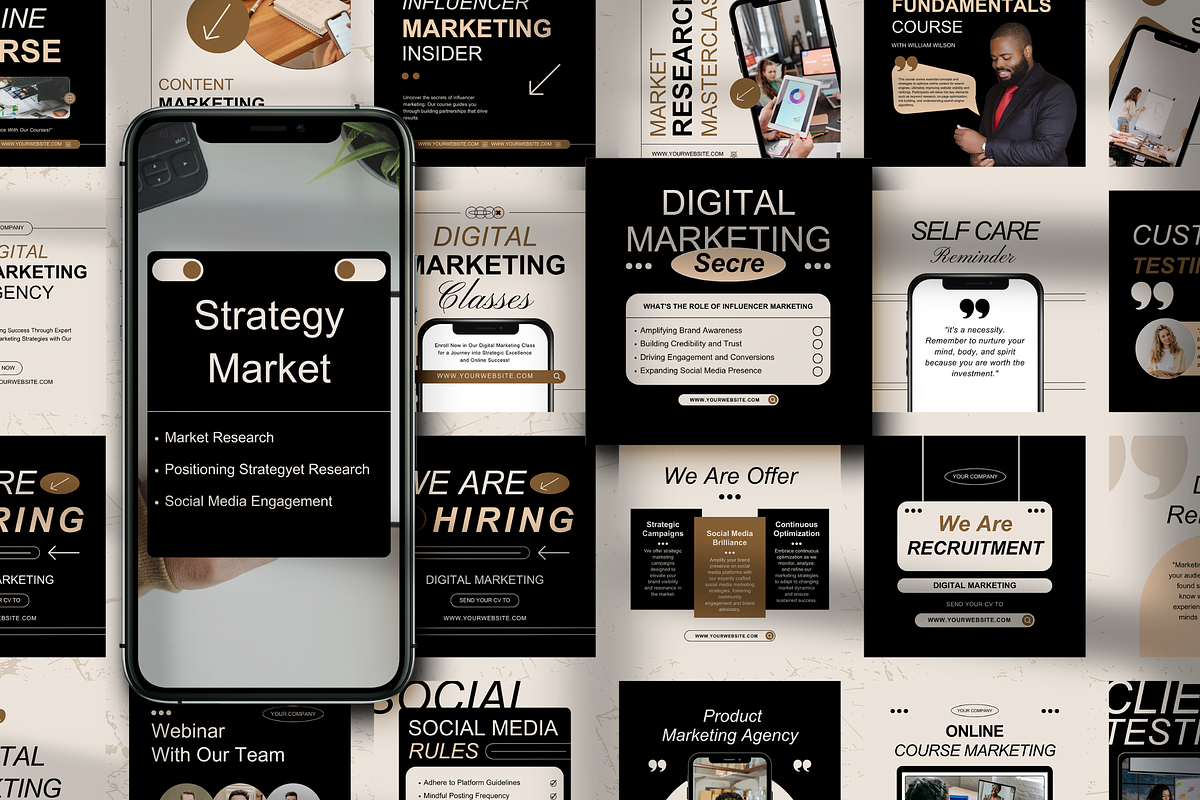 120 Simple Marketing Instagram Canva, a Social Media Template by Branding Victory STD (Photo 9 of 10)