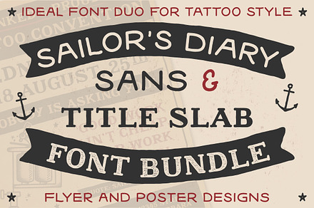 Sailors Diary Font Bundle, a Sans Serif Font by BAD TASTE