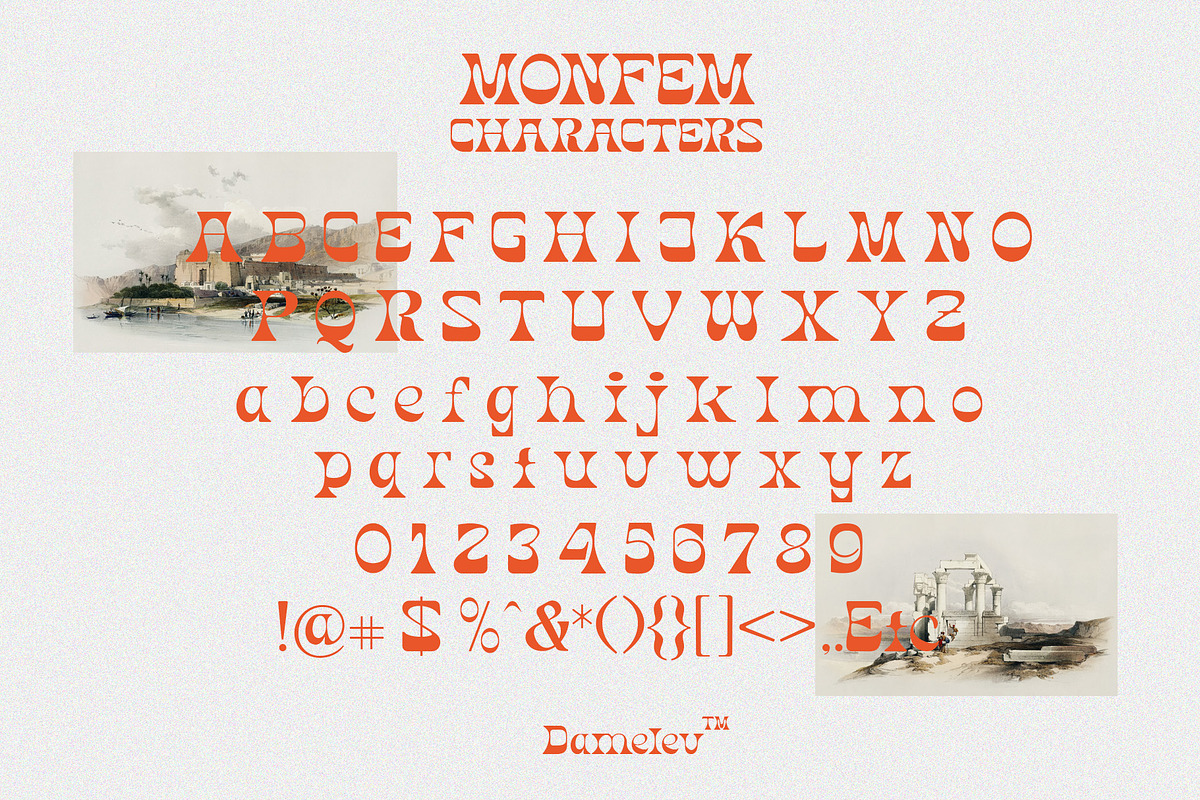 Monfem, a Sans Serif Font by Damelev (Photo 10 of 10)