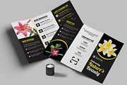 Flowers Trifold Brochure Layout, a Brochure Template by MightyDesign (Thumbnail 1 of 7)