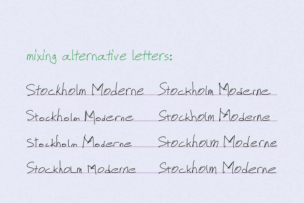 Stockholm Moderne // Casual Font, a Handwritten Font by PeachCreme (Photo 7 of 12)