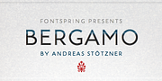 BERGAMO, a Sans Serif Font by Andreas Stötzner (Thumbnail 1 of 9)