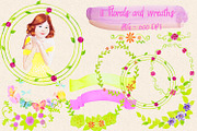 Lovely Princess watercolor clipart, an Illustration by Studio Debelle (Thumbnail 4 of 5)