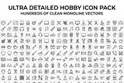 Bundles Tiny Hobby Outline Icons, an Outline Icon by adenpinkstore (Thumbnail 11 of 16)
