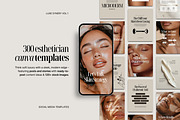 300 Esthetician Instagram Templates, a Social Media Template by COCO Designs (Thumbnail 1 of 21)
