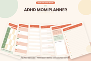 ADHD Planner for Moms, a Stationery Template by The Clipart House (Thumbnail 2 of 9)