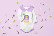 Dinosaur Birthday Girl Clipart, an Animal Illustration by JulzaArt (Thumbnail 4 of 6)