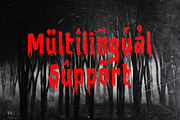 Bloody Camp - A Horror Blood Font, a Handwritten Font by Typefactoryco (Thumbnail 7 of 10)