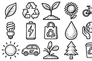 Eco Environmental Icon Set, an Object Graphic by nikagraphic (Thumbnail 1 of 3)