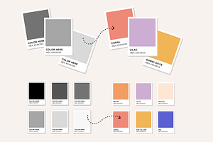 Color Swatch Mockup Canva